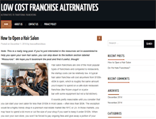 Tablet Screenshot of lowcostfranchisealternatives.com